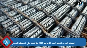 أسعار الحديد اليوم الأحد 27 يوليو 2025 وتأثيرها على السوق المحلي